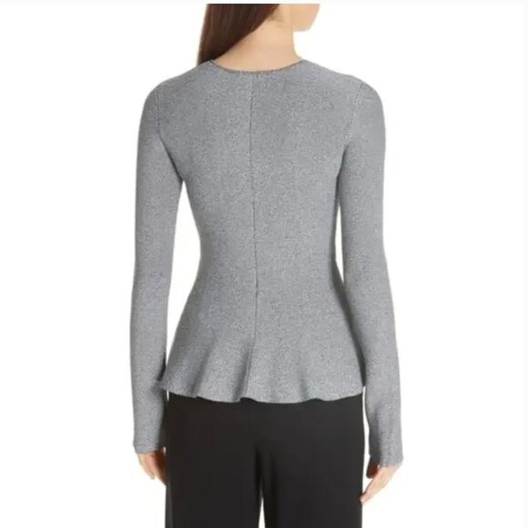 NEW ❣️ Theory Marl Peplum Jacket - Size P - Picture 2 of 9